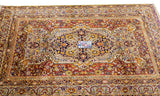 Antique Silk Kerman Rug 4'5'' x 6'3''