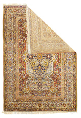 Antique Silk Kerman Rug 4'5'' x 6'3''