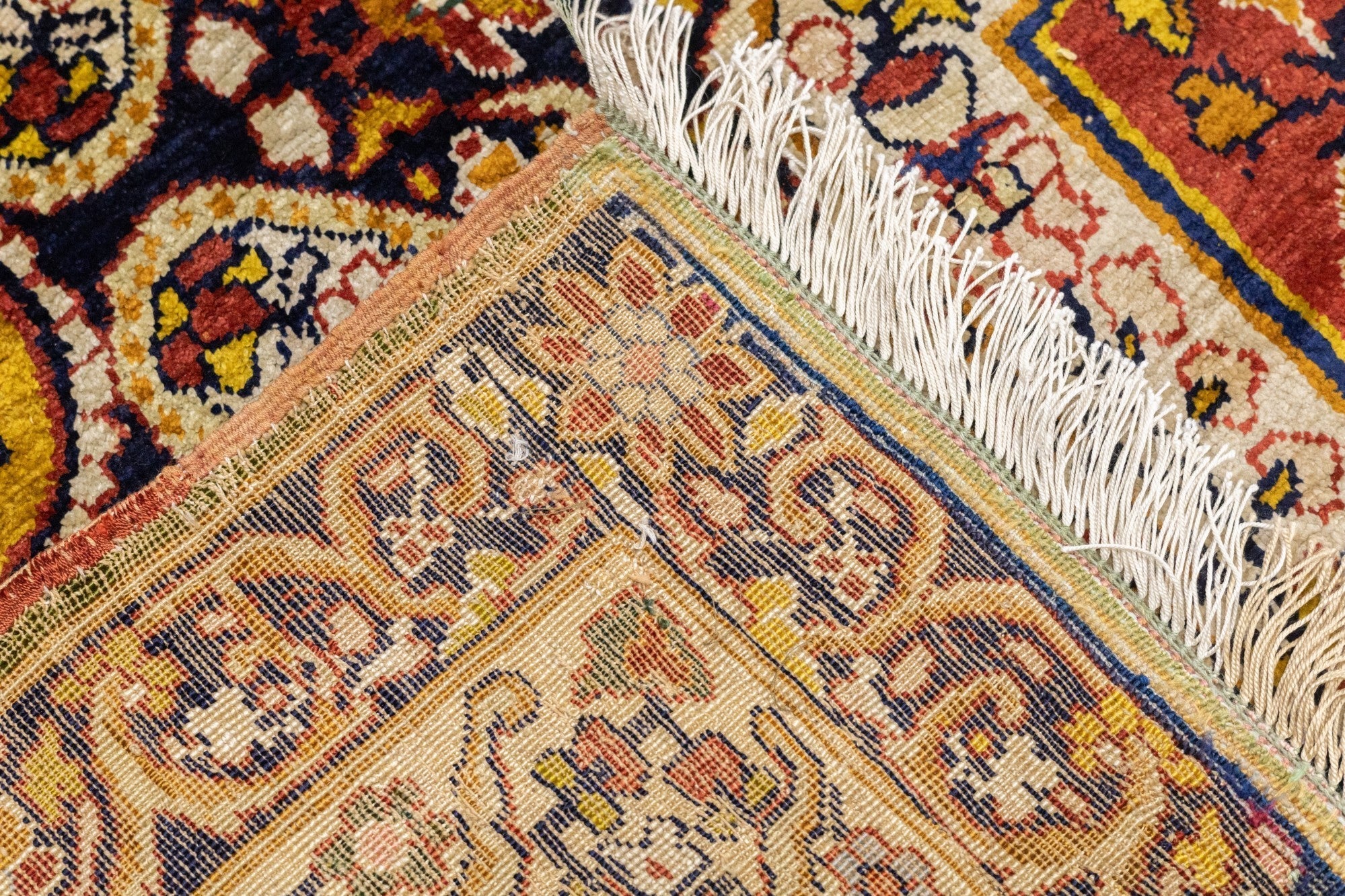 Antique Silk Kerman Rug 4'5'' x 6'3''