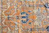 Antique Silk  Heriz Rug 4' 6" x 5' 10"