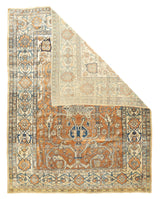 Antique Silk  Heriz Rug 4' 6" x 5' 10"