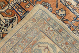 Antique Silk  Heriz Rug 4' 6" x 5' 10"