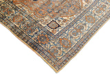 Antique Silk  Heriz Rug 4' 6" x 5' 10"