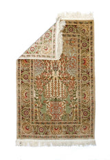 Antique Silk Hereke Rug 3' 4'' x 5' 1"