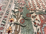Antique Silk Hereke Rug 3' 4'' x 5' 1"