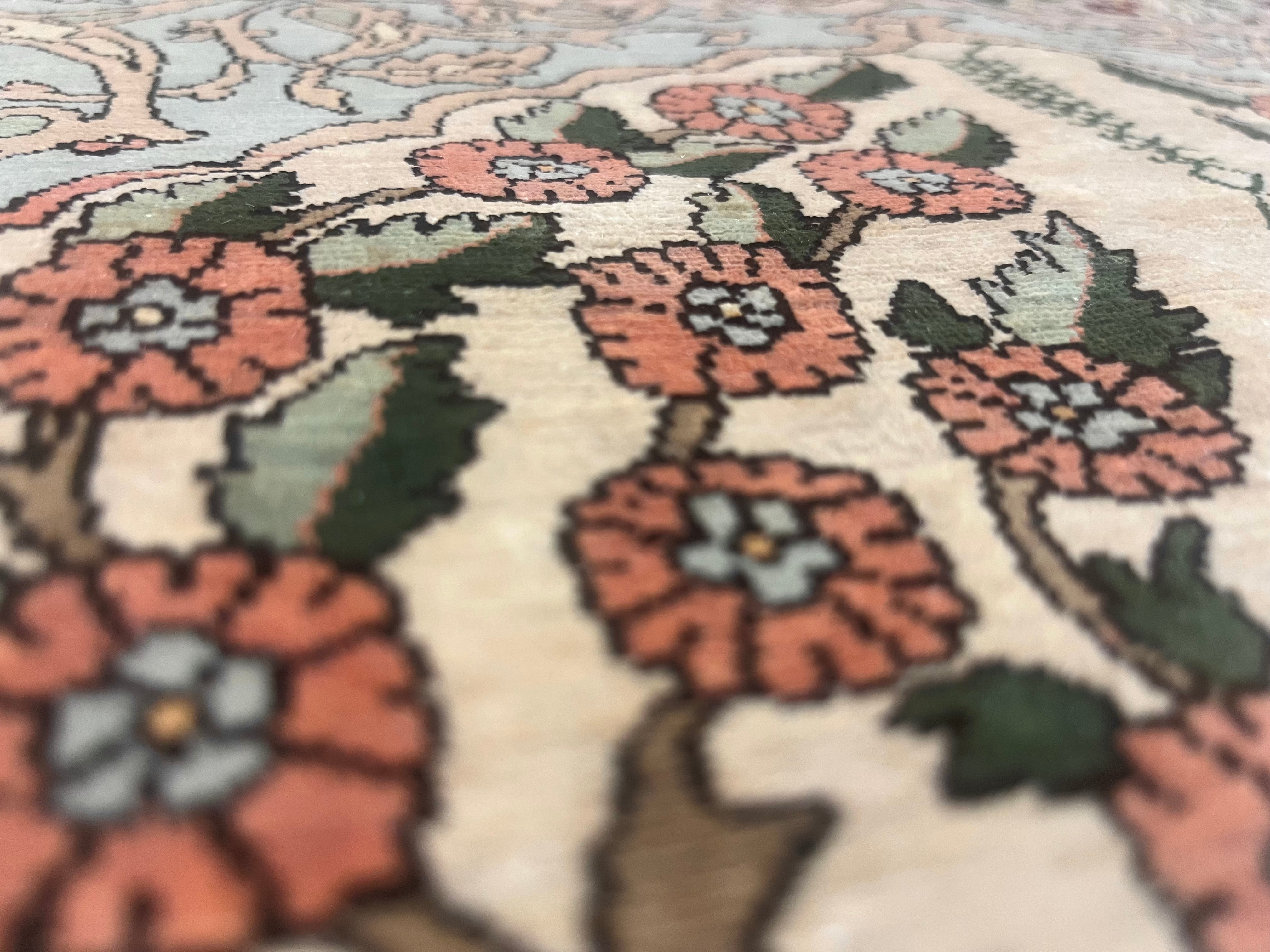 Antique Silk Hereke Rug 3' 4'' x 5' 1"