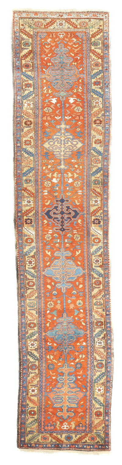Antique Heriz Runner 3'3'' x 14'7''