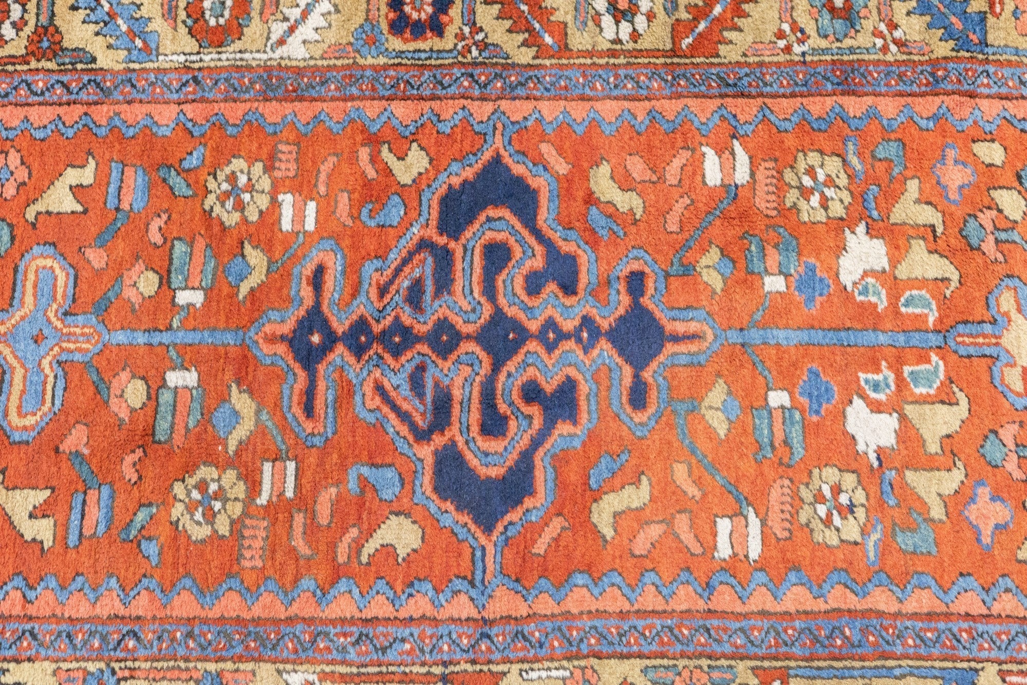 Antique Heriz Runner 3'3'' x 14'7''