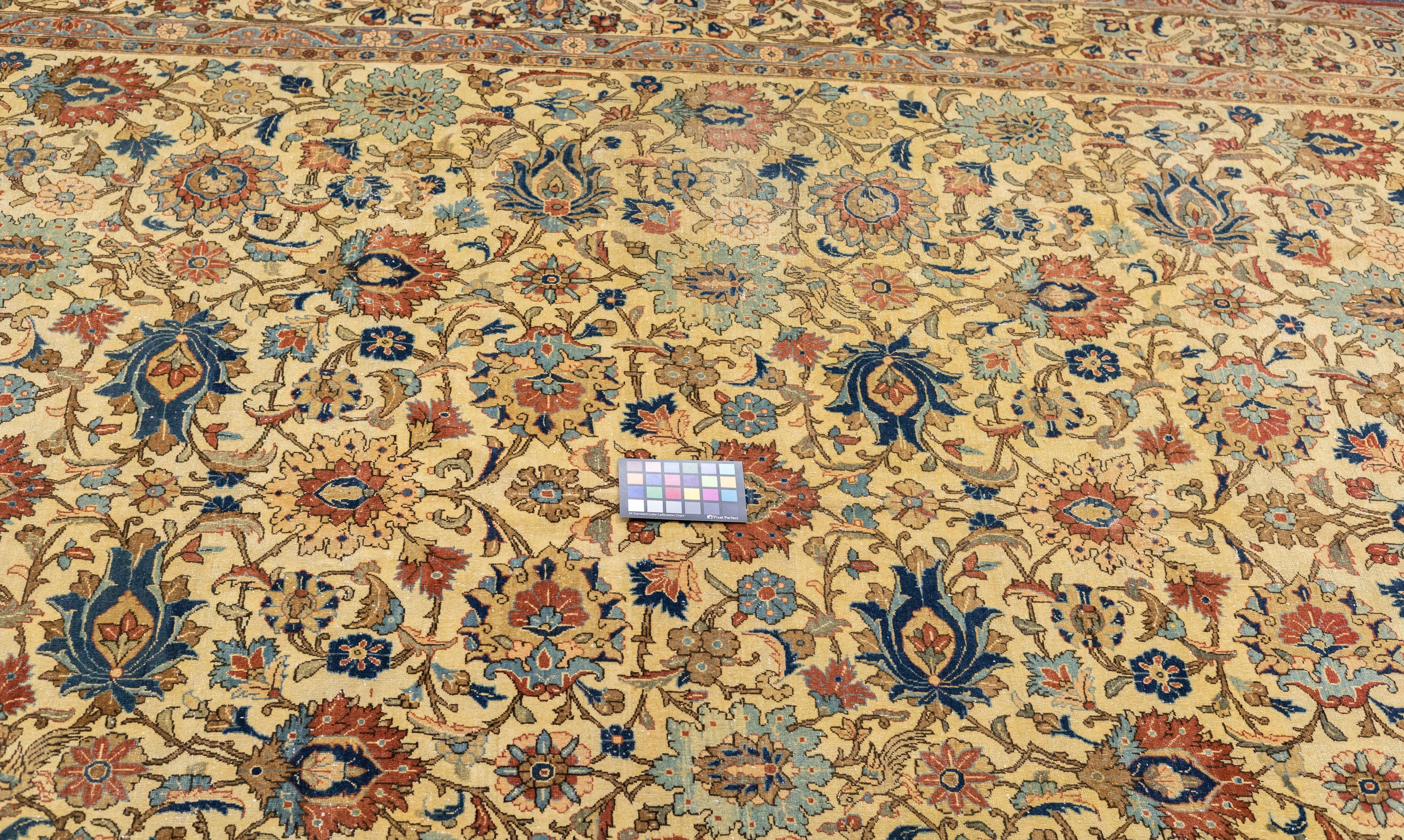 Extremely Fine Antique  Tehran Wool Rug 7'10'' x 10'5''