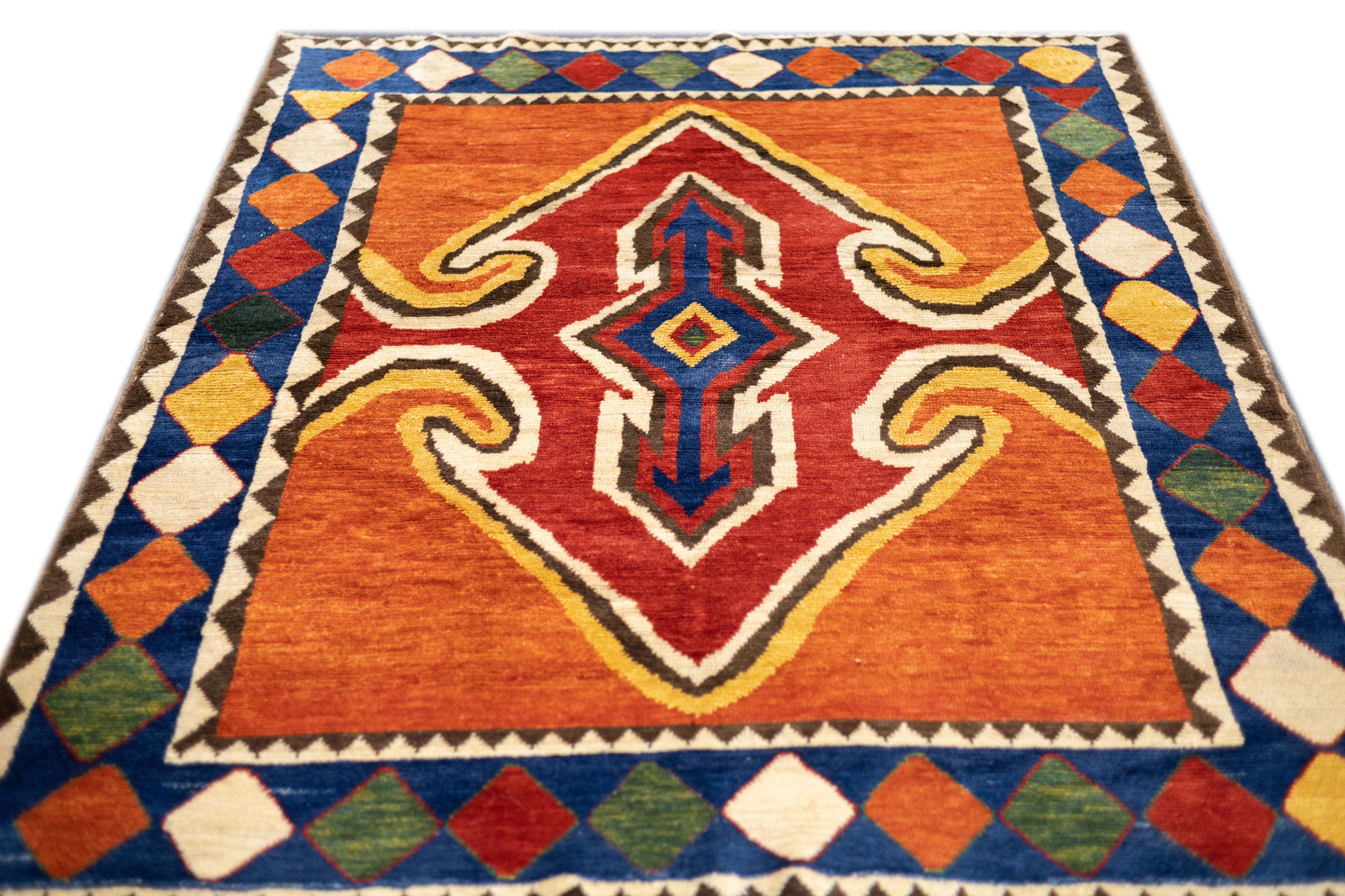 Antique  Gabbeh Rug 5' 10" x 7' 11"