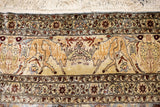 Antique Silk Turkish Hereke Rug 6' 10" x 10' 0"