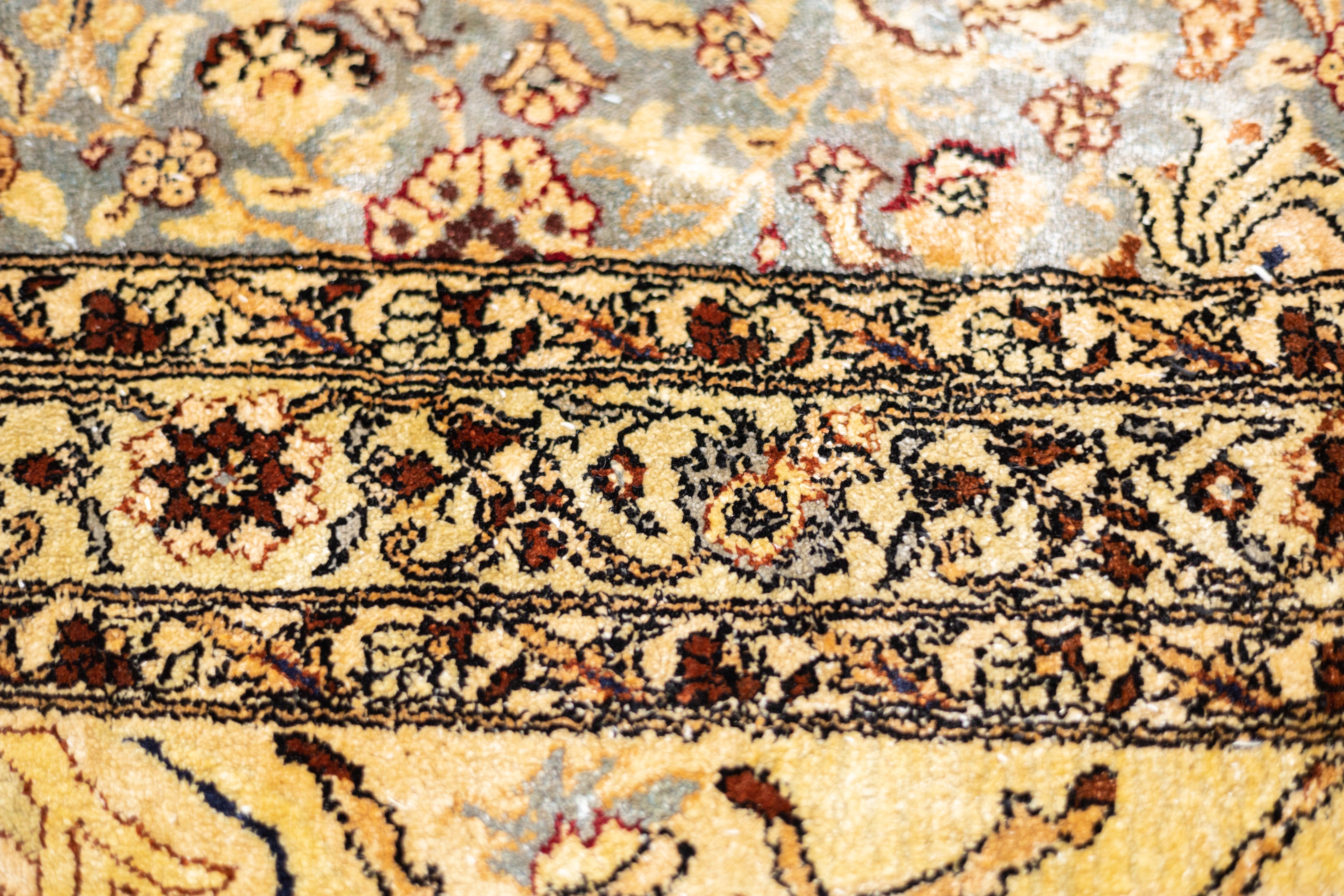 Antique Silk Turkish Hereke Rug 6' 10" x 10' 0"