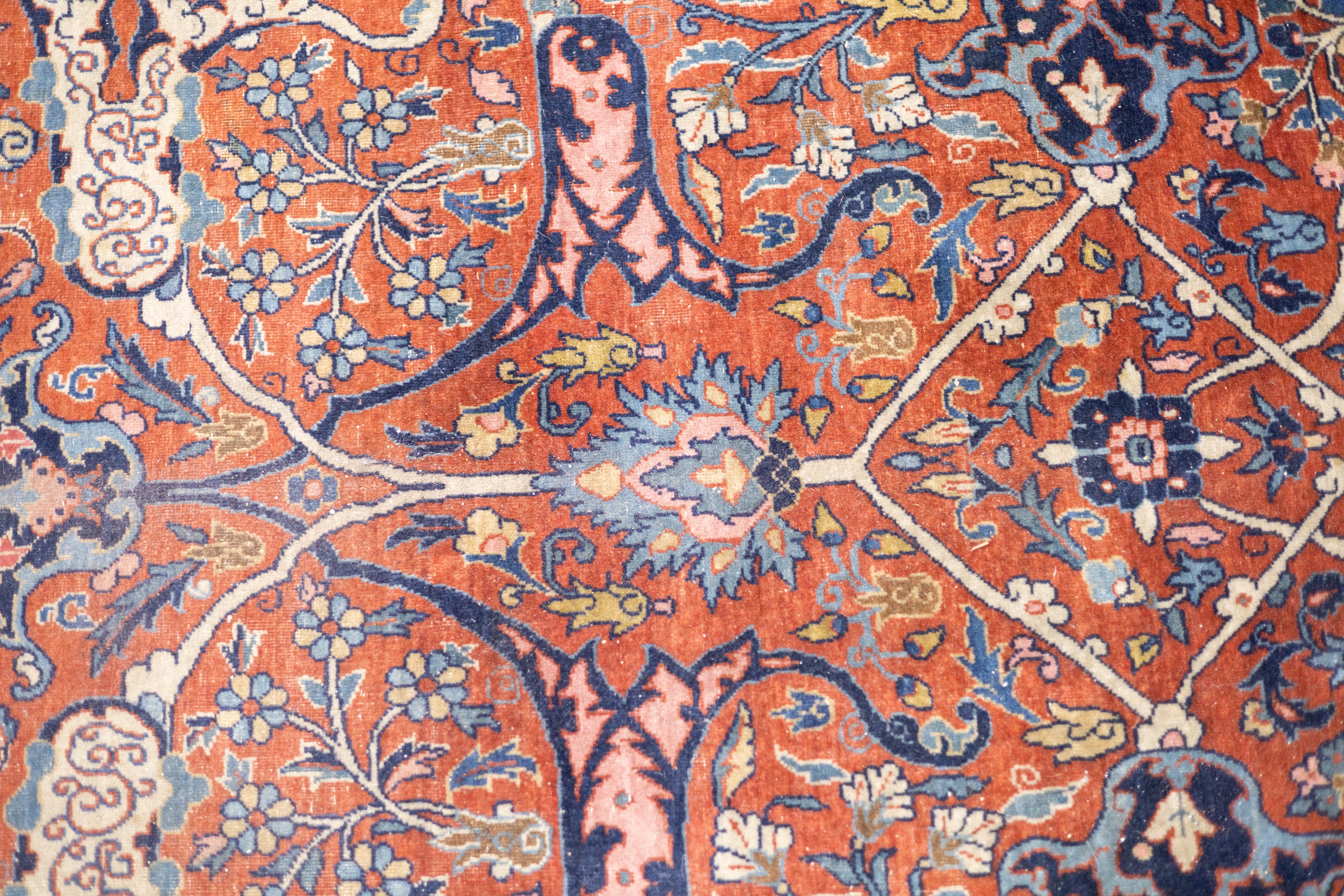 Fine Antique Tehran Rug 8'8'' x 11'10''