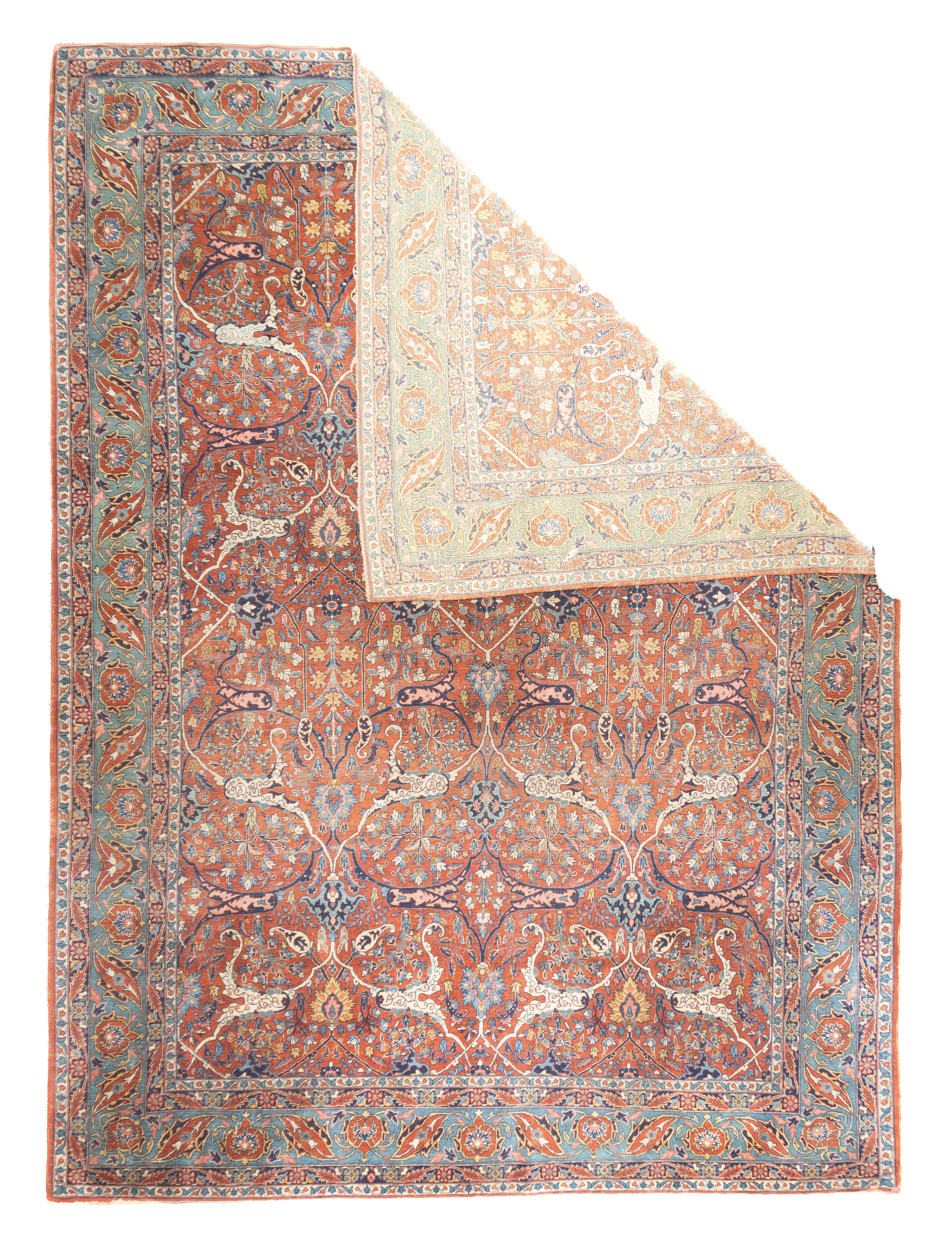 Fine Antique Tehran Rug 8'8'' x 11'10''
