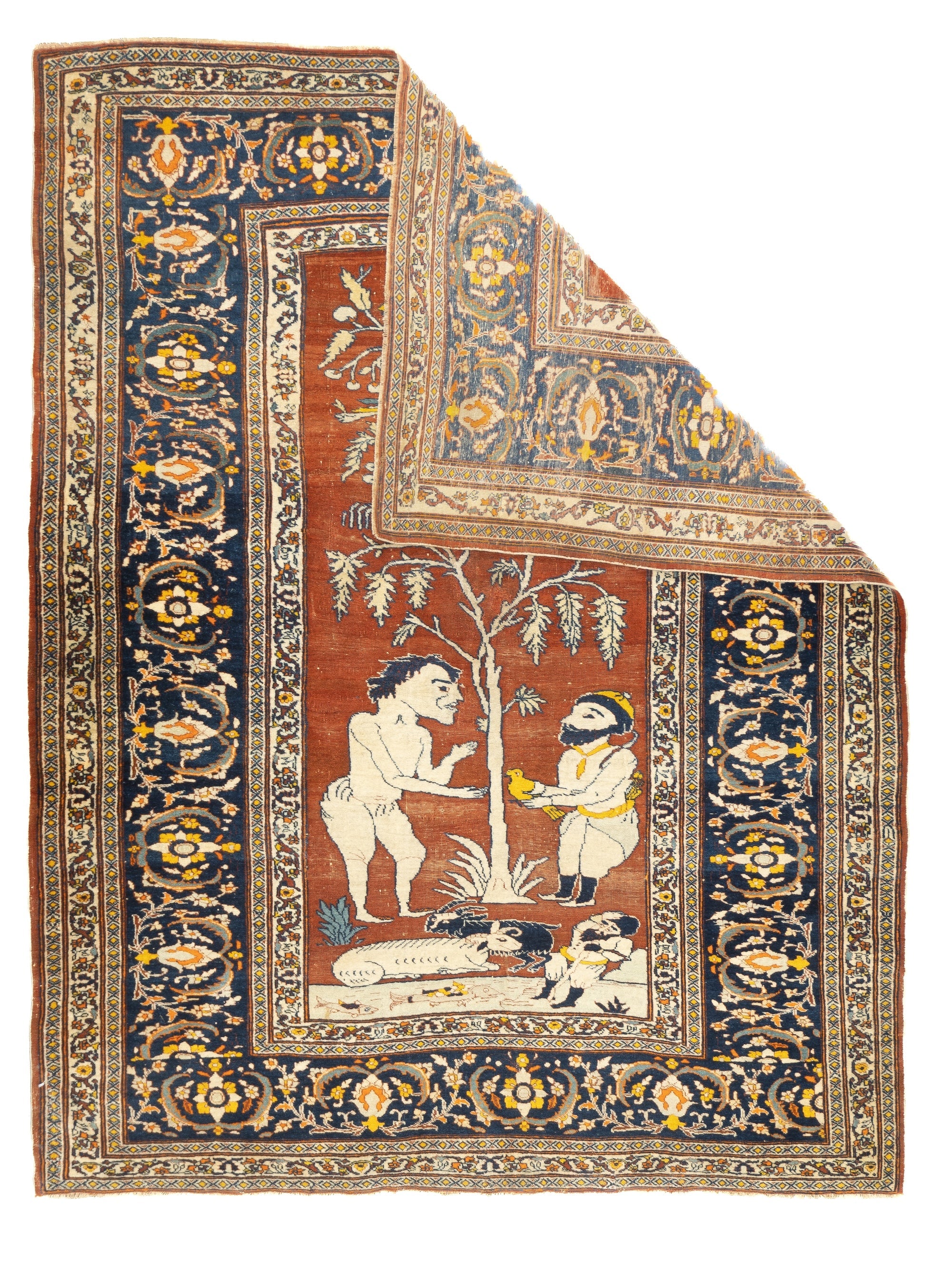 Antique Haji Jalili Tabriz Rug 4'8'' x 6'0"