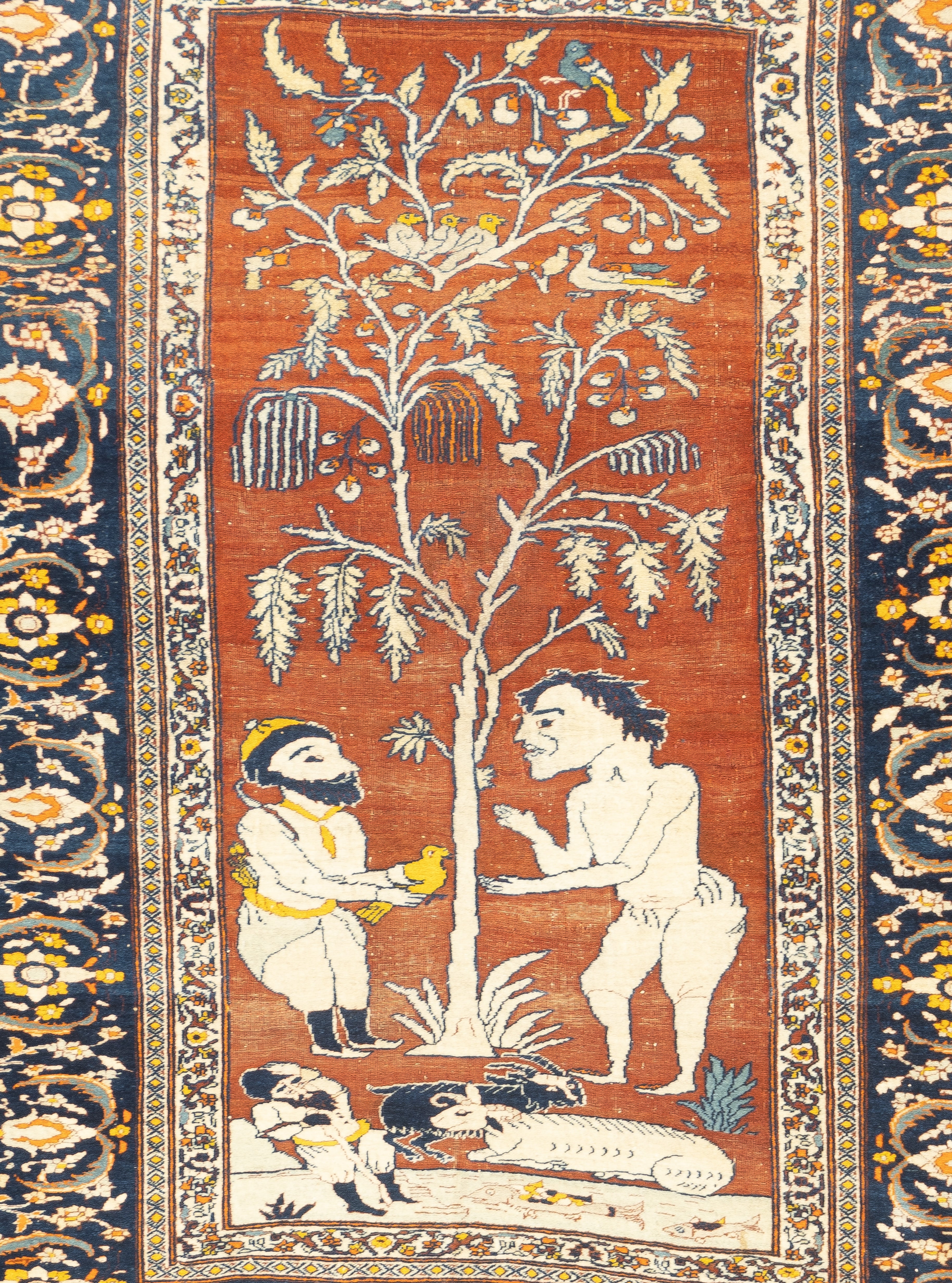 Antique Haji Jalili Tabriz Rug 4'8'' x 6'0"