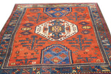Fine Antique Caucasian Kazak Rug 6'7'' x 7'4''