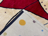 French Artistic Designed after J. Miro Rug 6'0" x 6'7''