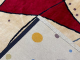 French Artistic Designed after J. Miro Rug 6'0" x 6'7''