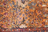 Antique  Kashan Rug 4'6'' x 6'9''
