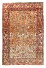 Antique Persian Kashan 4'6'' x 6'9''