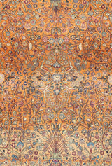 Antique  Kashan Rug 4'6'' x 6'9''