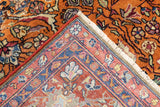 Antique  Kashan Rug 4'6'' x 6'9''