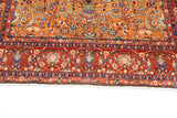 Antique  Kashan Rug 4'6'' x 6'9''
