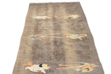 Fine Vintage Turkish Flat Weave Rug 3'11'' x 8'3''