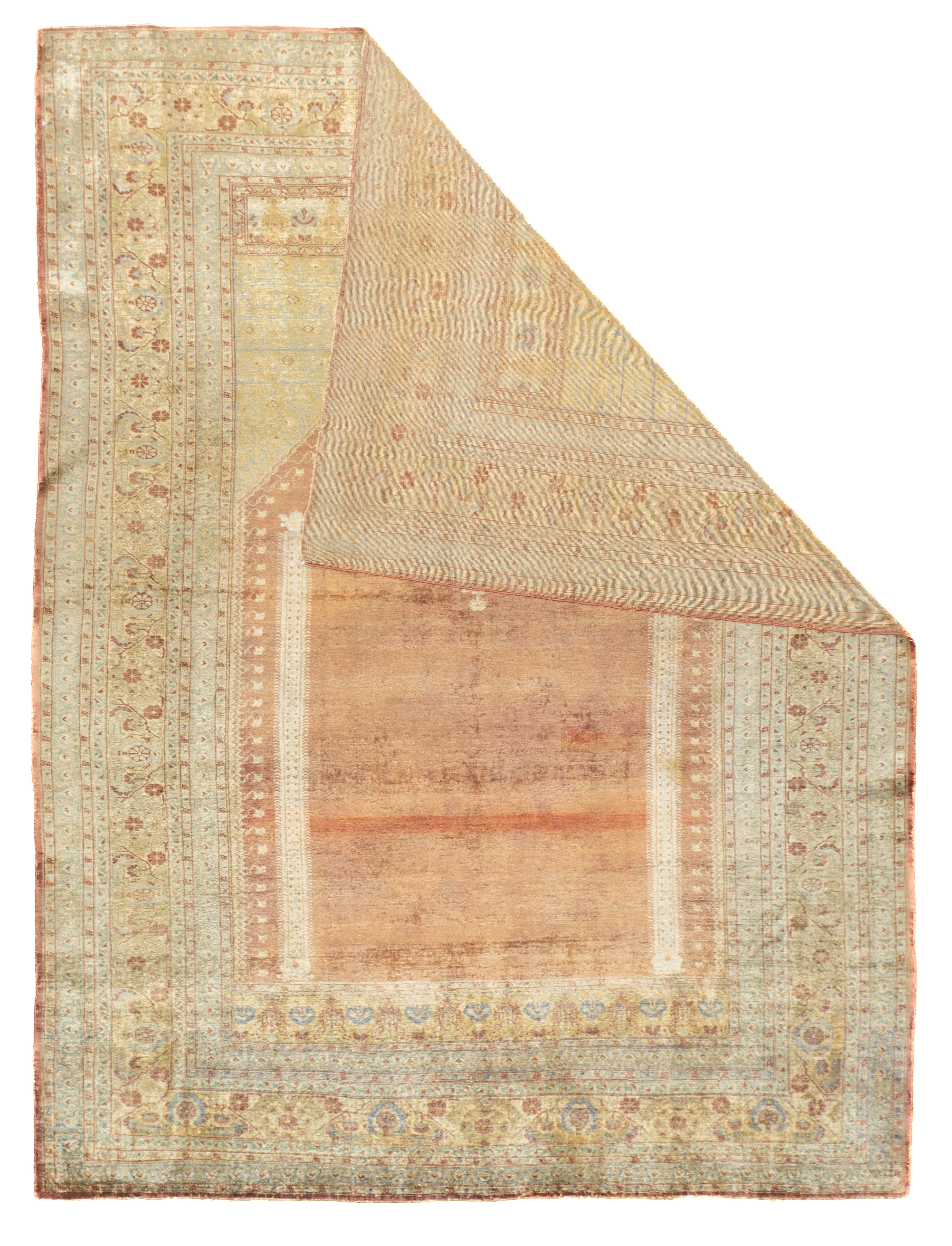 Antique Silk  Rug 4'1'' x 5'5''