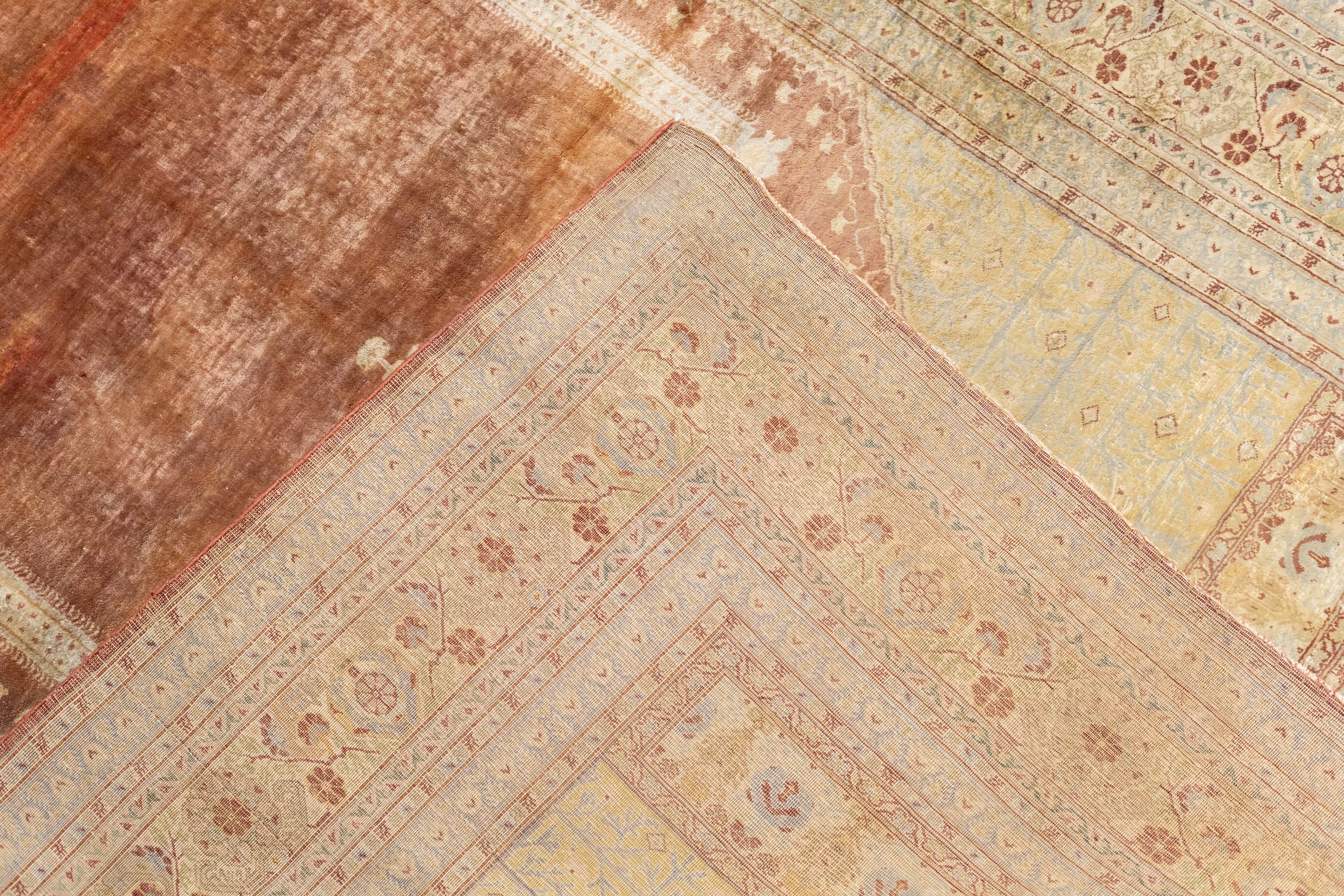 Antique Silk  Rug 4'1'' x 5'5''