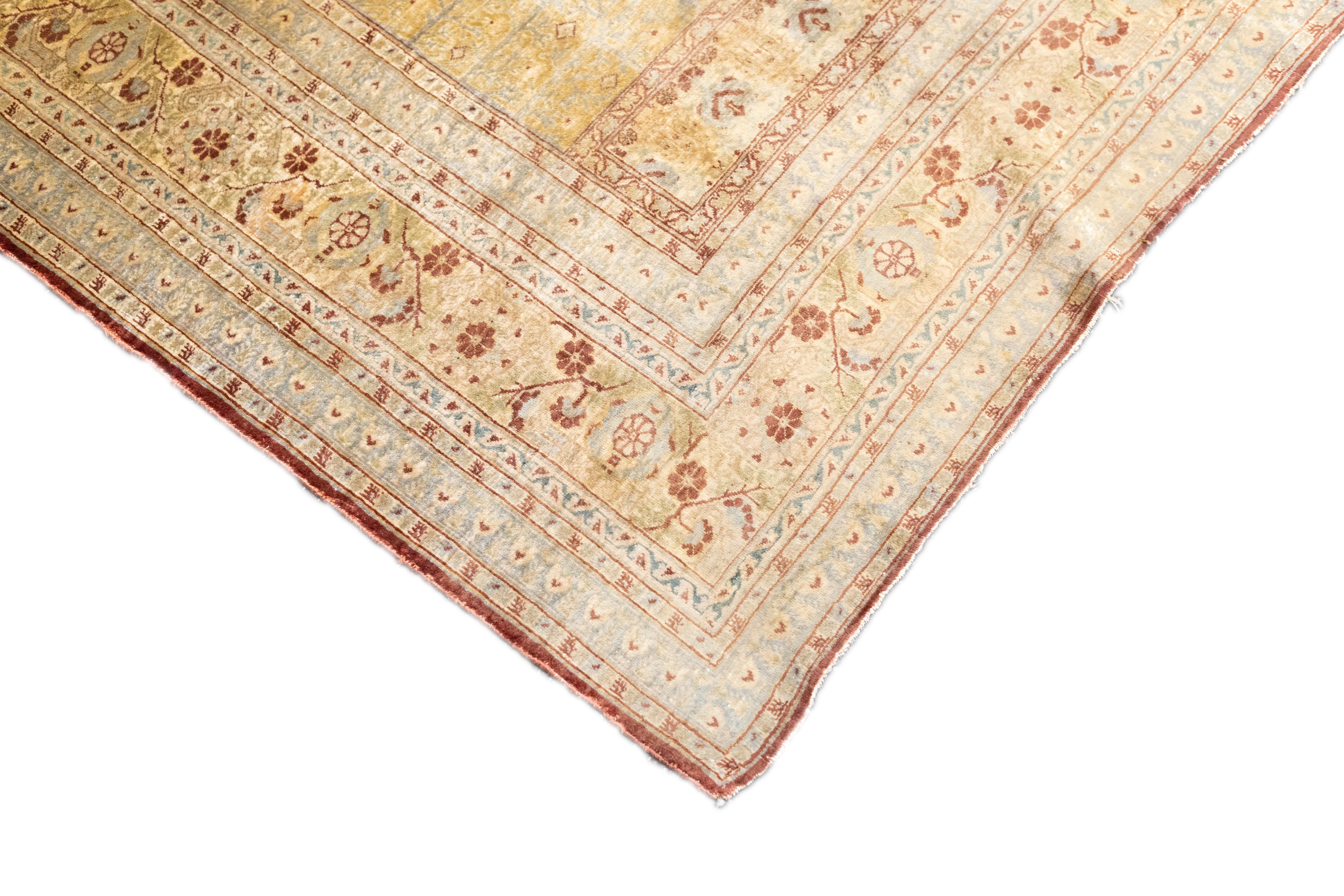 Antique Silk  Rug 4'1'' x 5'5''