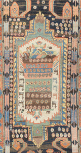 Fine Antique  Tribal Bakhtiari Rug 4'11'' x 9'7''