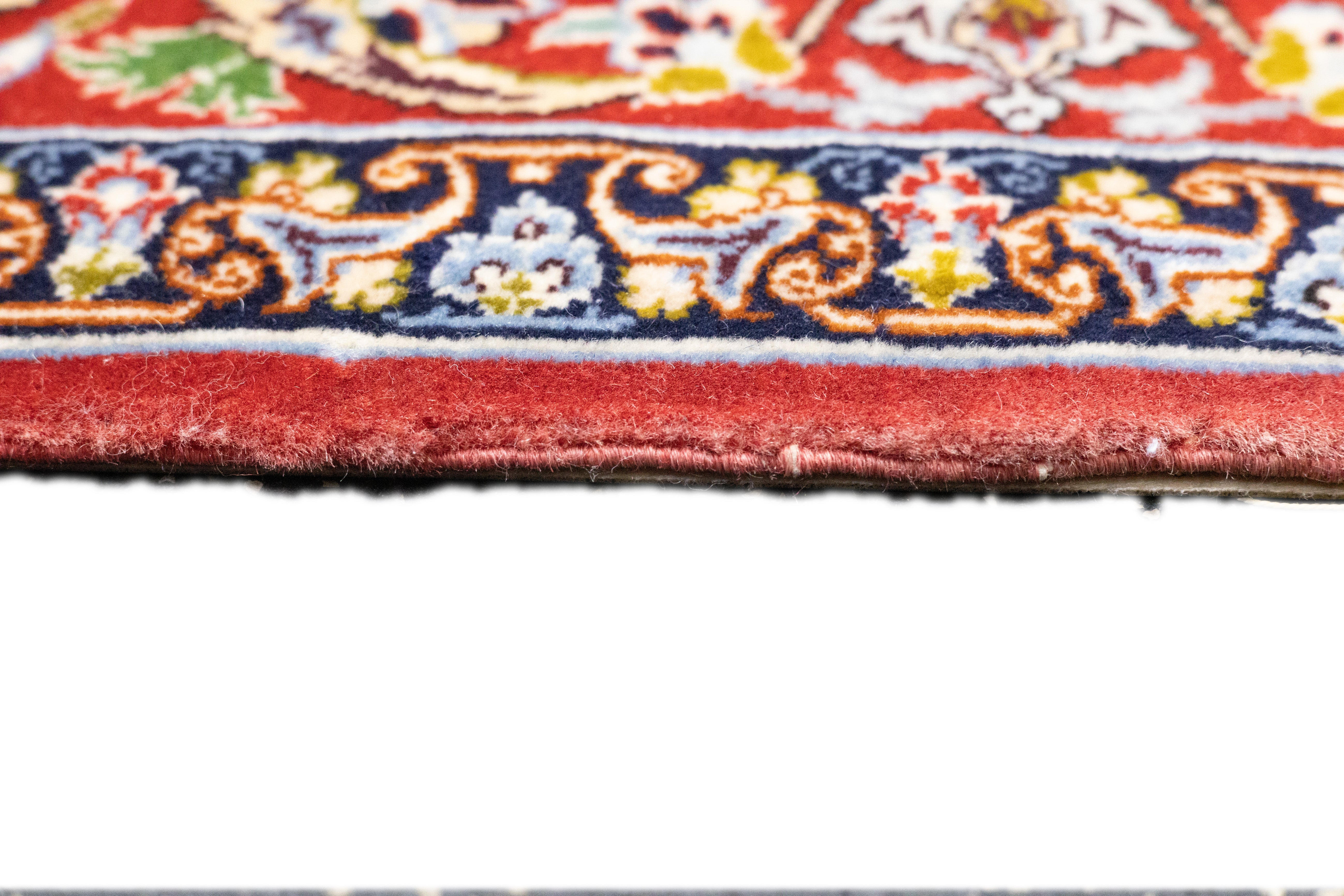Extremely Fine Isfahan Wool & Silk Rug 3'8'' x 5'3''