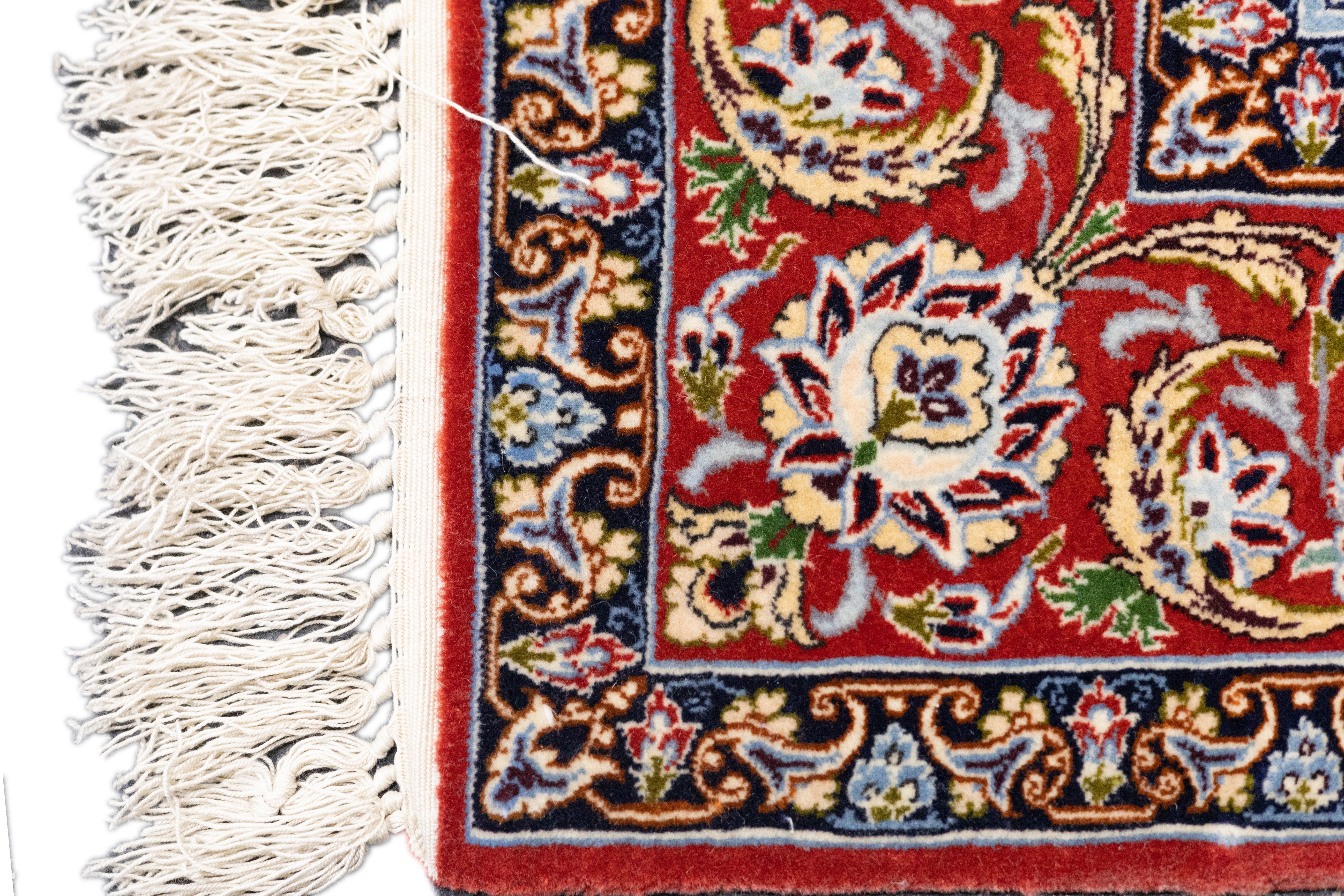Extremely Fine Isfahan Wool & Silk Rug 3'8'' x 5'3''