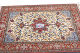 Extremely Fine Isfahan Wool & Silk Rug 3'8'' x 5'3''