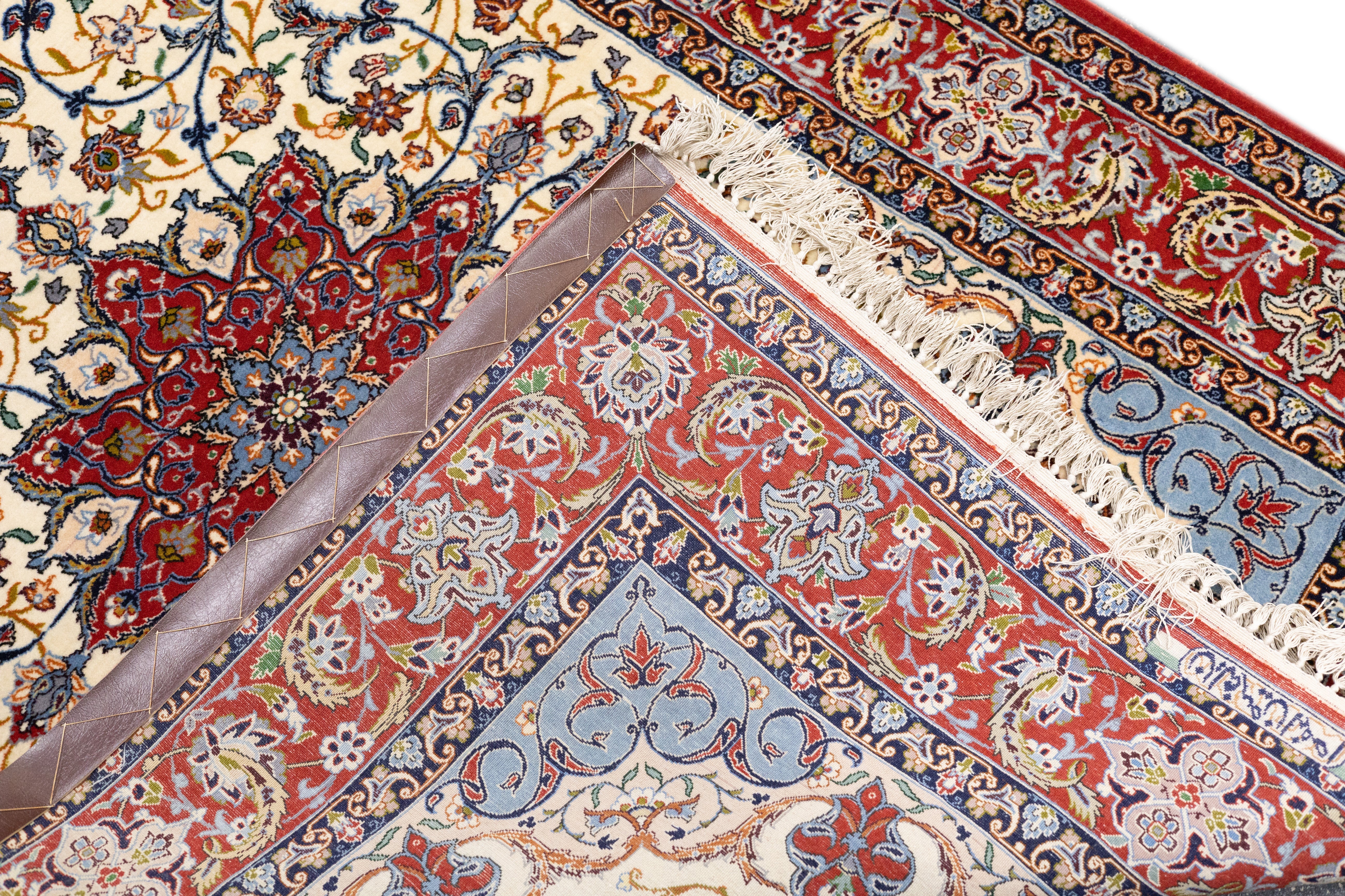Extremely Fine Isfahan Wool & Silk Rug 3'8'' x 5'3''