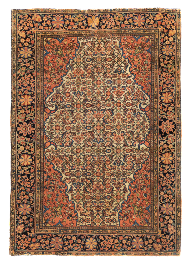 Antique Farahan Sarouk Rug 3'5'' x 5'0