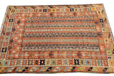 Antique Turkish Milas Rug 3'9'' x 4'6''
