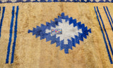 Fine Antique Oushak Angora Wool Rug 4'8'' x 7'2''