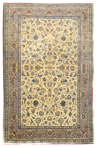 Extremely Fine Nain Habibian Wool and Silk Rug 5'5'' x 8'5''