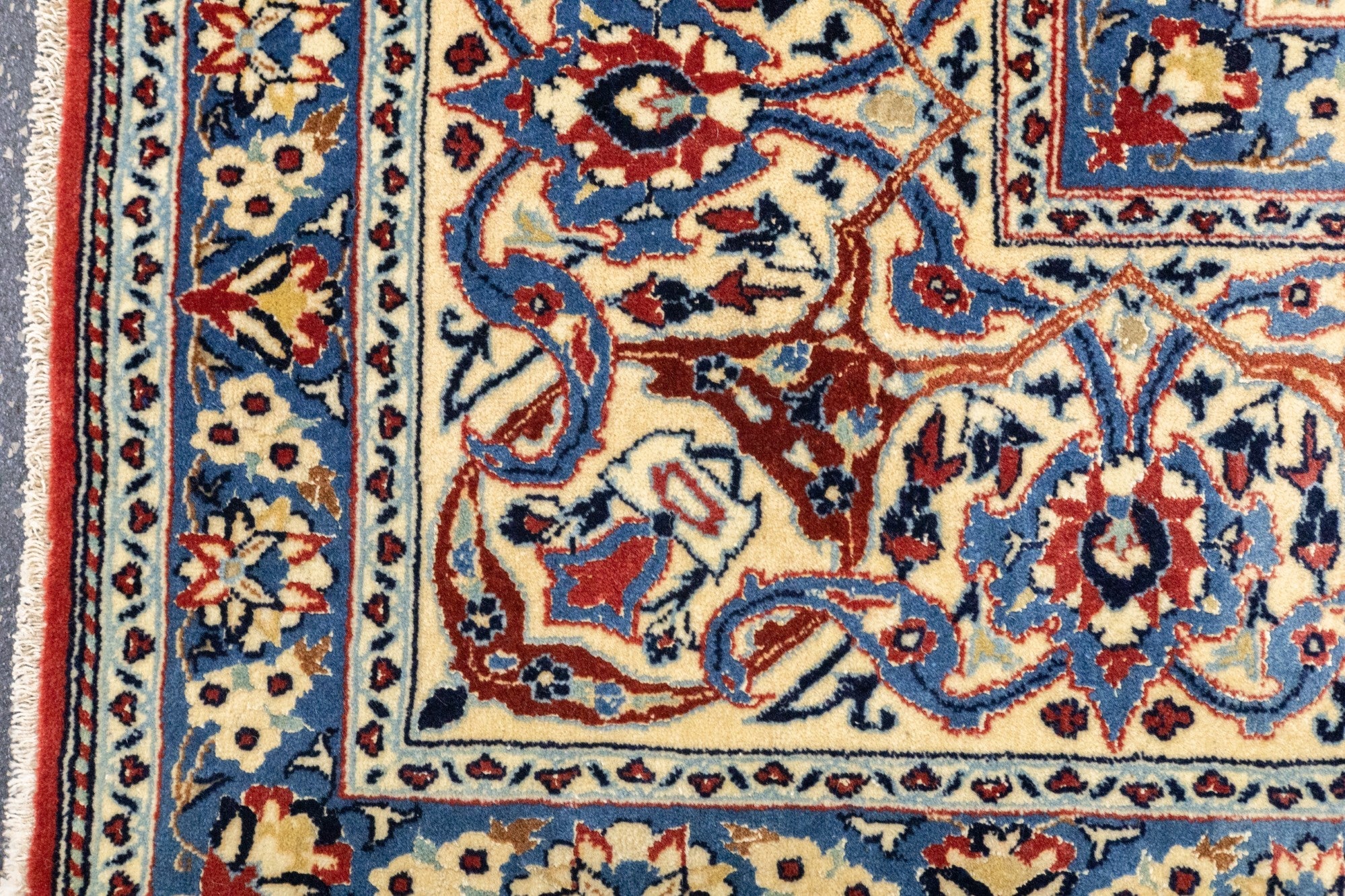 Extremely Fine Nain Habibian Wool and Silk Rug 5'5'' x 8'5''