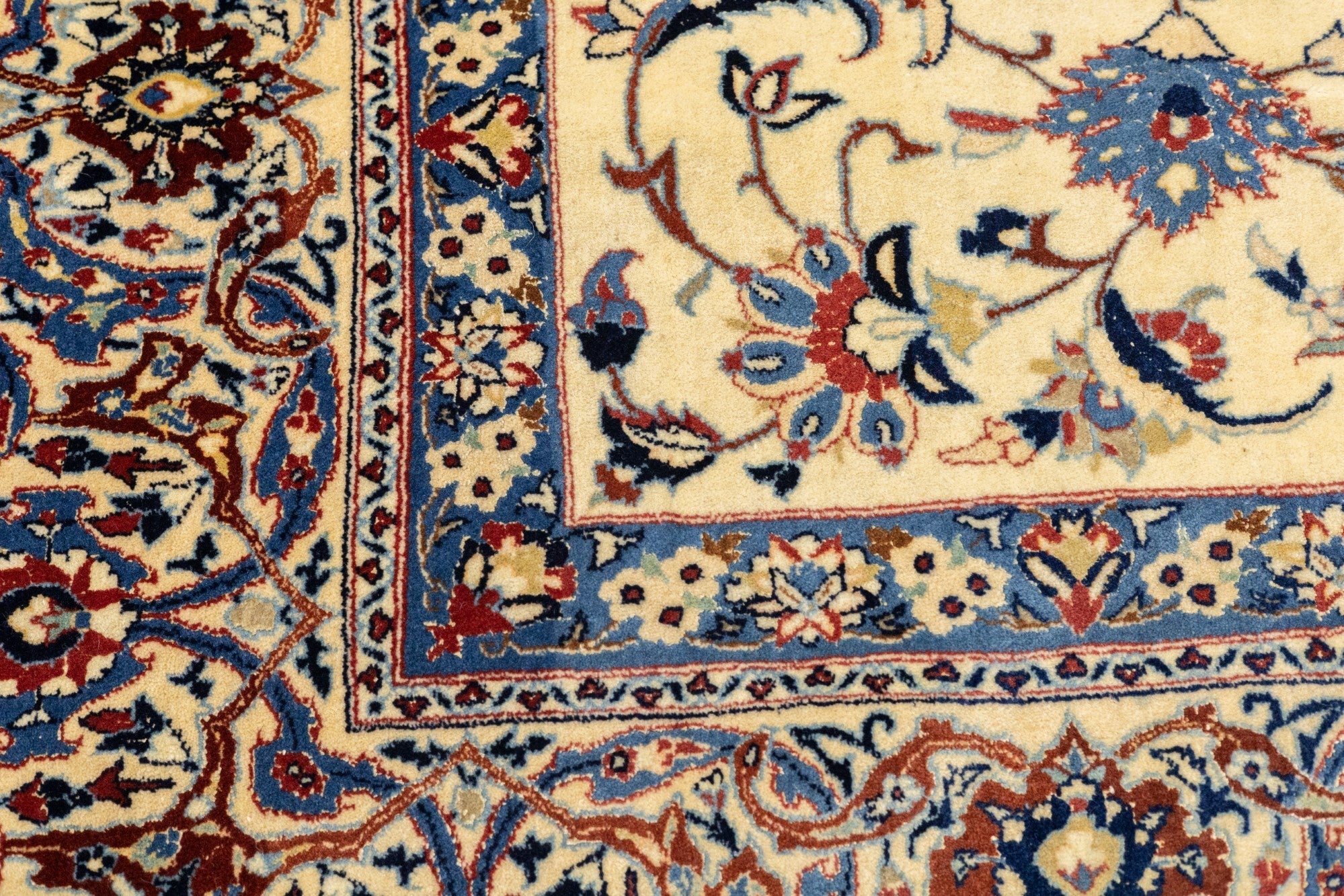Extremely Fine Nain Habibian Wool and Silk Rug 5'5'' x 8'5''