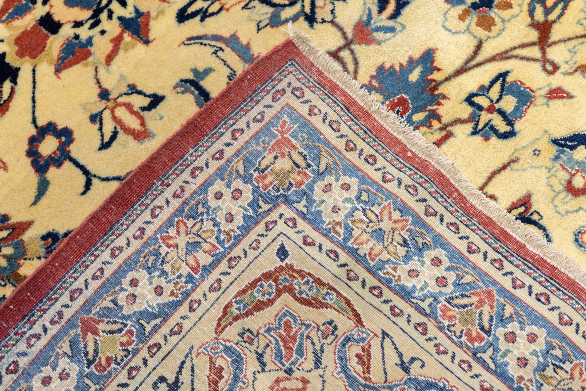 Extremely Fine Nain Habibian Wool and Silk Rug 5'5'' x 8'5''