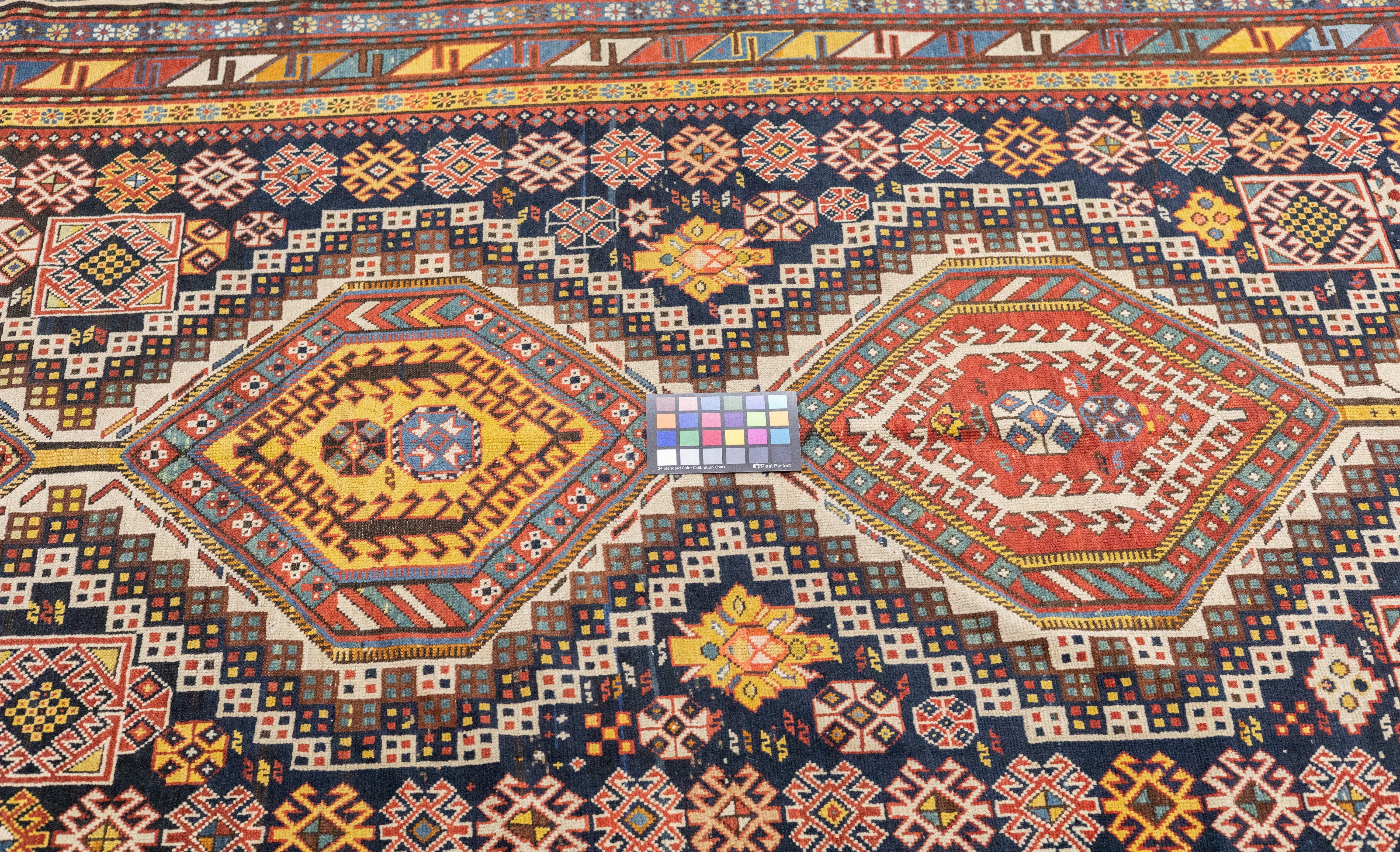 Antique Caucasian Kuba Rug 4'9'' x 10'0"