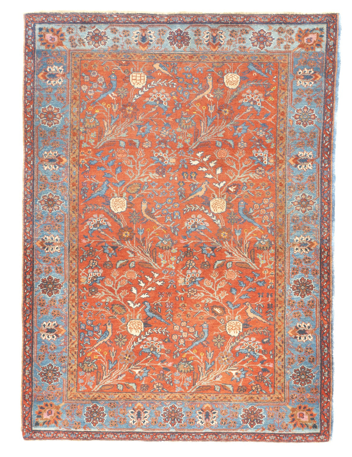 Fine Antique Persian Malayer 4' 7" x 6' 1"