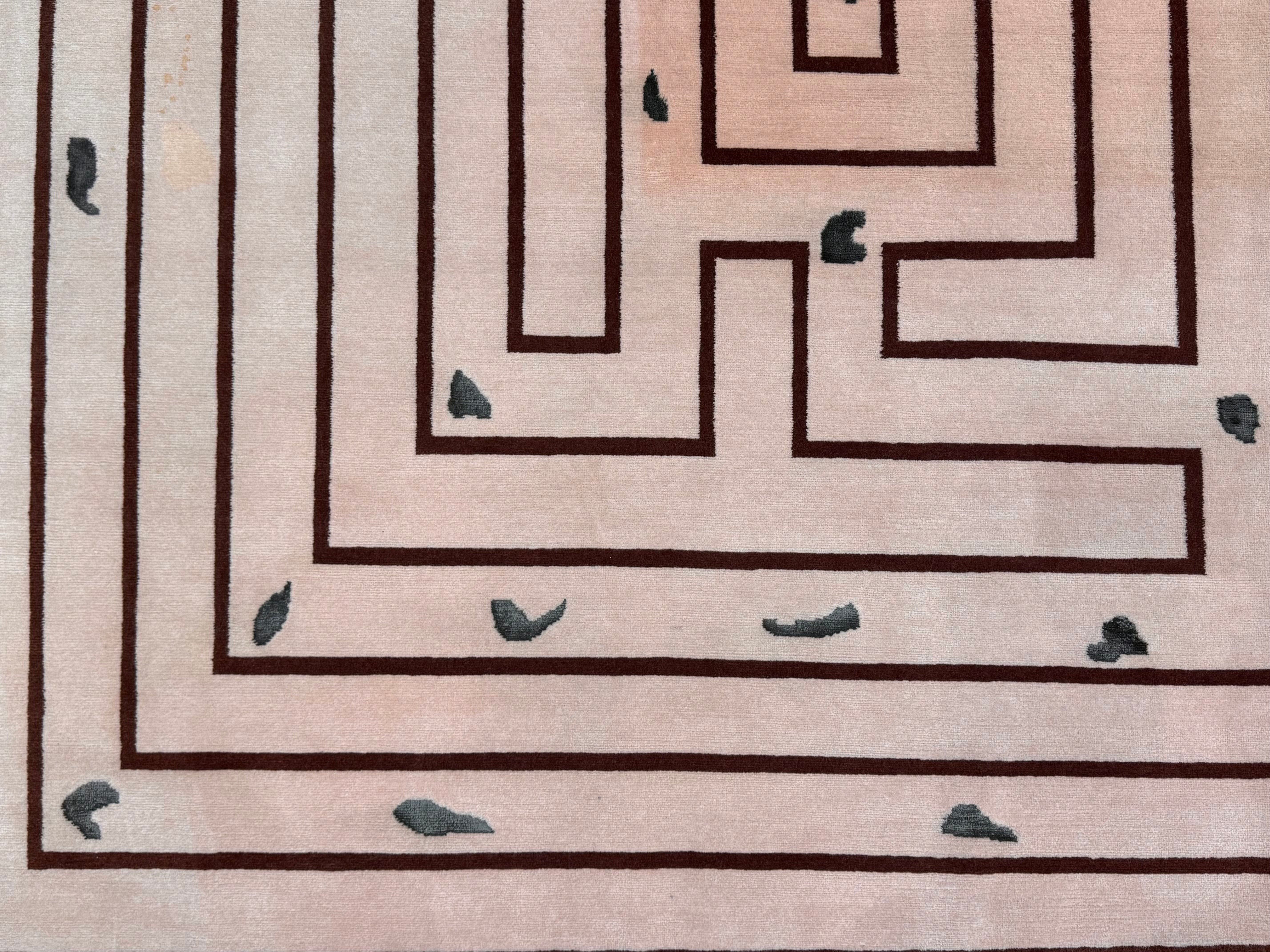 French Modern Rug 9' 2" x 9' 11''