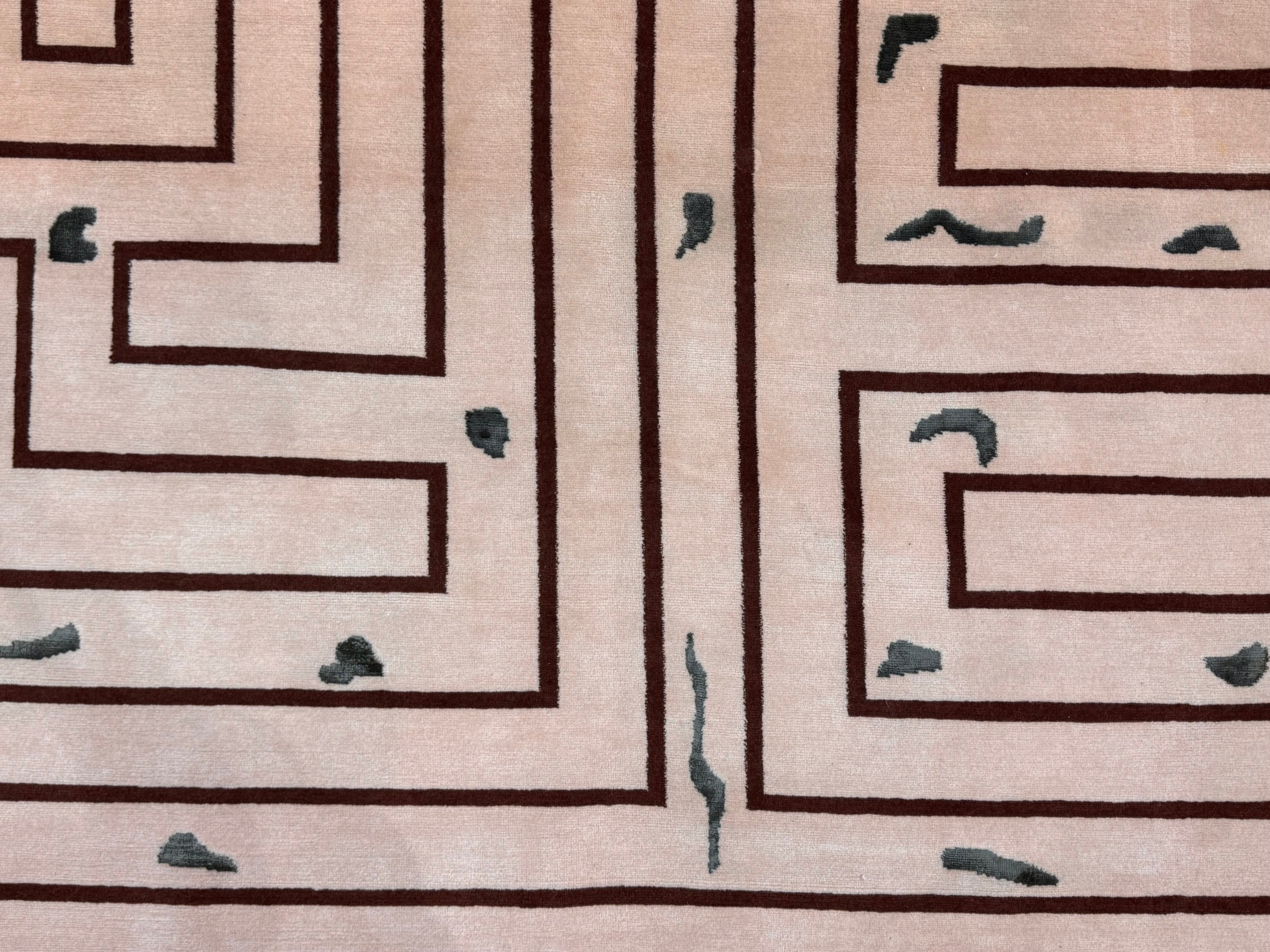 French Modern Rug 9' 2" x 9' 11''