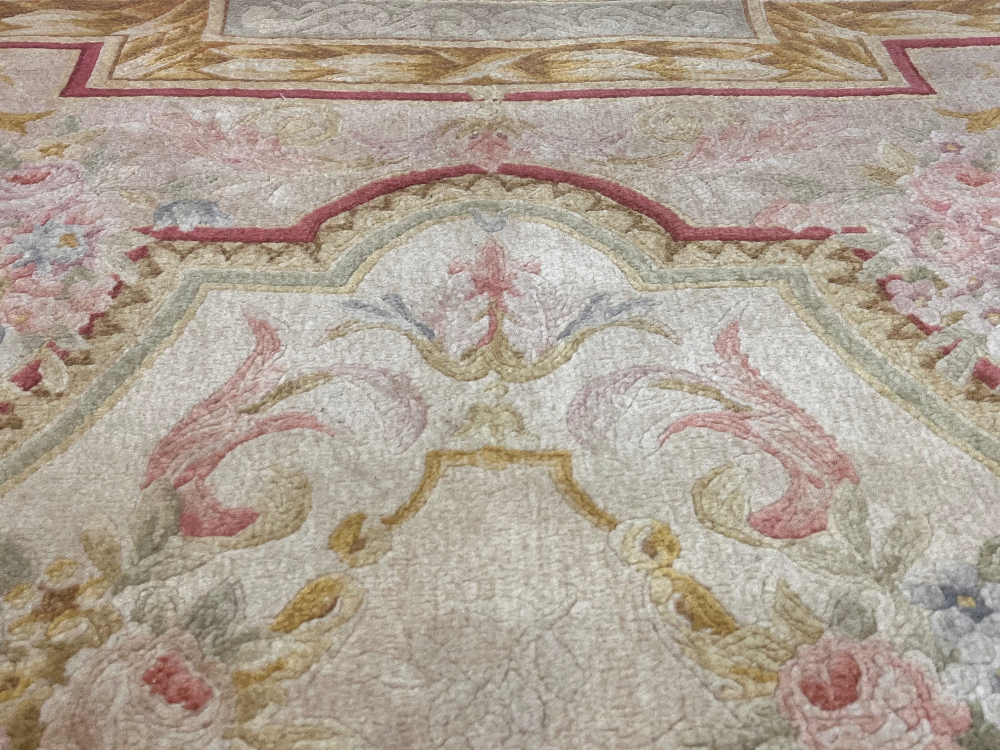 Fine Vintage French Savonnerie Rug 5'10" x 9' 0"