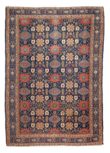 Fine Antique  Senneh Wool Rug 4' 6" x 6' 5"